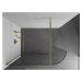 MEXEN/S - Kioto Sprchová zástena WALK-IN zaoblená 80 x 200, transparent 8 mm, zlatá 800-080-101-