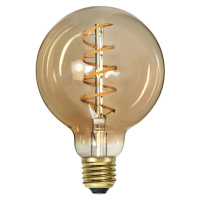 LED žiarovka Spiral Filament G95 E27 3,2 W jantárová stmievateľná