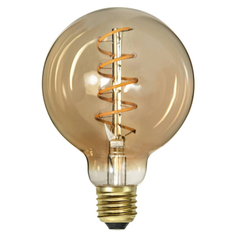 LED žiarovka Spiral Filament G95 E27 3,2 W jantárová stmievateľná