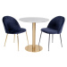 Okrúhly jedálenský stôl s doskou v dekore mramoru ø 90 cm Bolzano – House Nordic