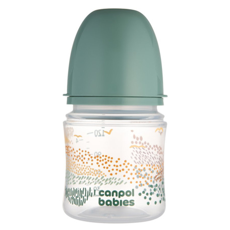 CANPOL BABIES Fľaša dojčenská antikoliková Easystart Mountains 120 ml - zelená