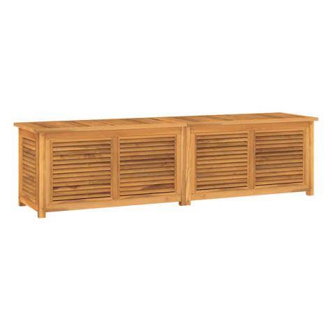 vidaXL Záhradný úložný box s vreckom 200x50x55 cm masívny teak