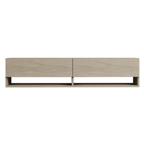 Béžový TV stolík 141x31x30 cm Arges – Kalune Design