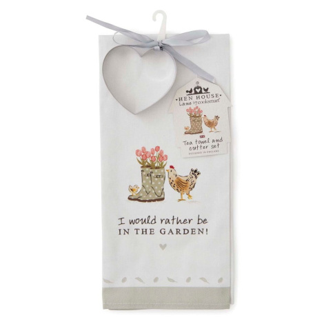 Bavlnená utierka s vykrajovačom v súprave 2 ks 45x65 cm Hen House – Cooksmart ®