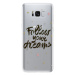 Odolné silikónové puzdro iSaprio - Follow Your Dreams - black - Samsung Galaxy S8