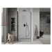 MEXEN - Lima skladacie sprchové dvere 110, transparent, čierna sa stenovým profilom 856-110-000-