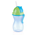 Detská fľaša so slamkou BAMBINI 300 ml, zelená, modrá