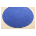 Kusový koberec Eton modrý 82 kruh - 250x250 (průměr) kruh cm Vopi koberce