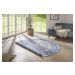 Kusový koberec Twin Supreme 104166 Siruma Blue/Cream kruh – na ven i na doma - 200x200 (průměr) 