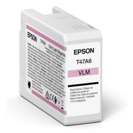 Epson T47A6 C13T47A600 svetlo purpurová (light magenta) originálna cartridge