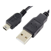 Kábel Forever Mini USB na USB, 1m, čierna