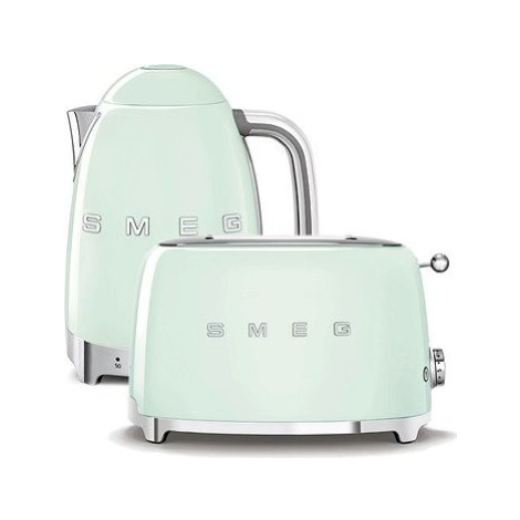 rychlovarná konvice SMEG 50's Retro Style 1,7l LED indikátor pastelově zelená + topinkovač SMEG 