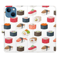 Flipové puzdro iSaprio - Sushi Pattern 02 - iPhone 13 mini