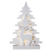 Biela svetelná dekorácia s vianočným motívom Grandy – Star Trading