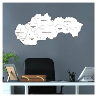 PUZZLE z dreva - Mapa krajov Slovenska