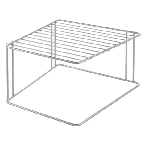 Oceľová prídavná polička v striebornej farbe 25x25 cm Boxe – Metaltex