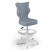 ET Kancelárska stolička Petit - modrá Rozmer: 119 - 142 cm