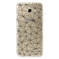 Odolné silikónové puzdro iSaprio - Abstract Triangles 03 - black - Samsung Galaxy A5 2017