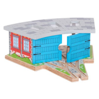 Bigjigs Rail Trojité depo s bránou