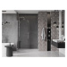 MEXEN/S - Velár posuvné sprchové dvere 130, transparent, chróm 871-130-000-01-01