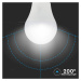 Žiarovka LED smievavteľná vypínačom E27 9W, 4000K, 806lm, 2-balenie, A60 VT-2129 (V-TAC)