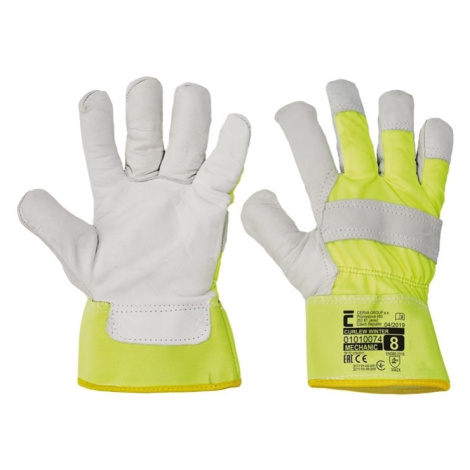 Červa CURLEW Winter hivis rukavice HV žltá 11