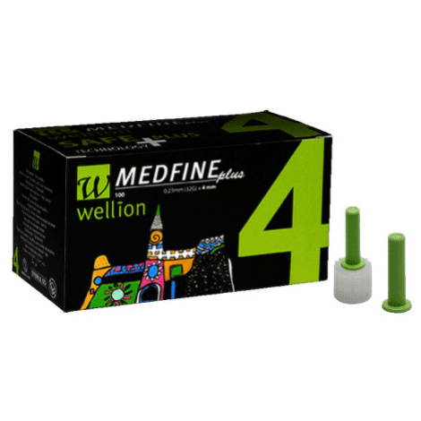 WELLION Medfine plus penneedles 4 mm 100 kusov