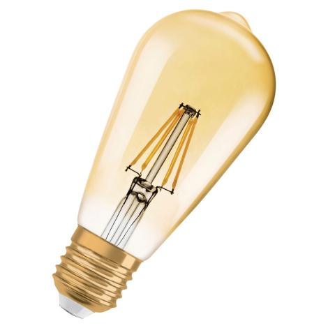 Osram LED žiarovka 1906 Edison 22, E27, 2,5 W, 220 lm, 2400 K, jantárová