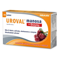 UROVAL Manosa + enzýmy 30 tabliet