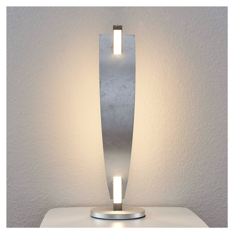 Stolová LED lampa Marija elegantná strieborná Lucande