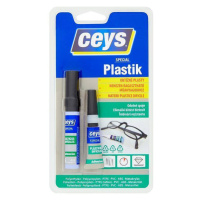 Lepidlo Ceys SPECIAL PLASTIK, na obtiažne plasty, sekundové, 3 g + 4 ml