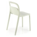 Stohovateľná jedálenská stolička K490 Biela,Stohovateľná jedálenská stolička K490 Biela