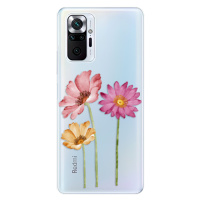 Odolné silikónové puzdro iSaprio - Three Flowers - Xiaomi Redmi Note 10 Pro