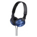 Sony MDRZX310, modrá náhlavní sluchátka řady ZX