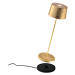 Zafferano Olivia 3K dobíjacia stolová lampa zlatá