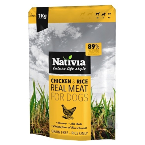 Nativia Real Meat Chicken&Rice 8kg zľava