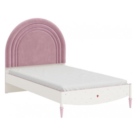 Detská posteľ susy 120x200cm - biela/ružová