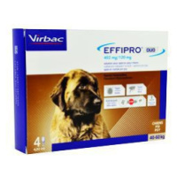 Effipro DUO Dog XL (40-60 kg) 402/120 mg, 4x4,02 ml 1 + 1 zadarmo