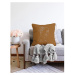 Oranžovohnedá obliečka na vankúš s prímesou bavlny Minimalist Cushion Covers Chenille, 55 x 55 c
