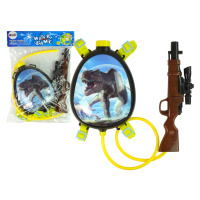 mamido  Detská vodná pištoľ Dino so zásobníkom v batohu