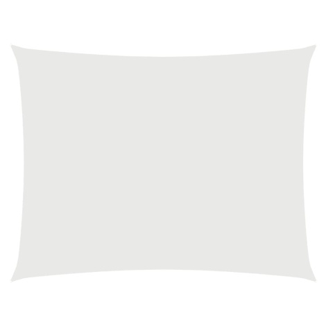 vidaXL Tieniaca plachta, oxford, obdĺžniková 4x5 m, biela