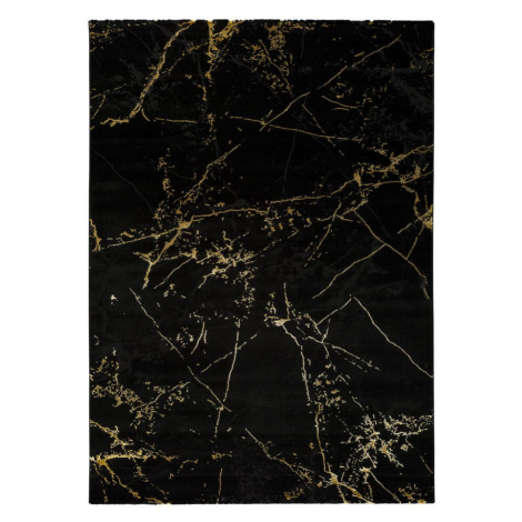 Čierny koberec Universal Gold Marble, 160 x 230 cm