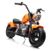 mamido Detská elektrická motorka Chopper Warrior 36V oranžová