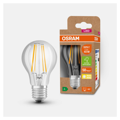 OSRAM LED žiarovka E27 A60 2,5W 525lm 3 000K číra