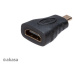 Akasa redukcia micro HDMI - HDMI, M / F, 4K @ 60Hz, 15cm