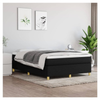 vidaXL Rám na boxspring posteľ čierny látka 140x190 cm