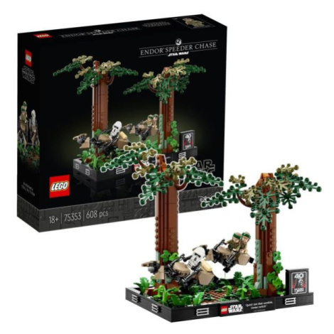 LEGO® Star Wars™ 75353 Naháňačka spídrov na planéte Endor™ – dioráma