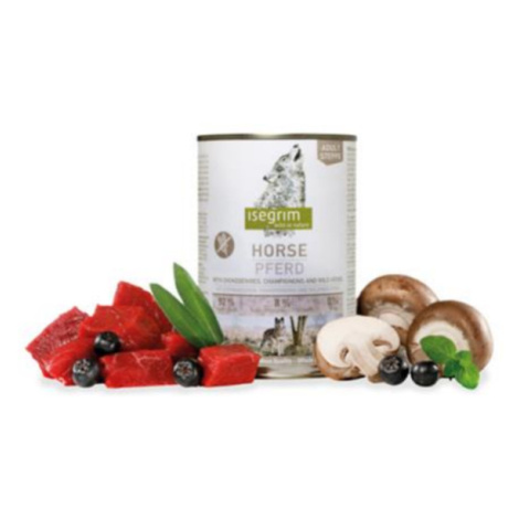 Isegrim Dog Adult Mono Horse pure with Chokeberries, Champignons & Wild Herbs 6 x 400 g