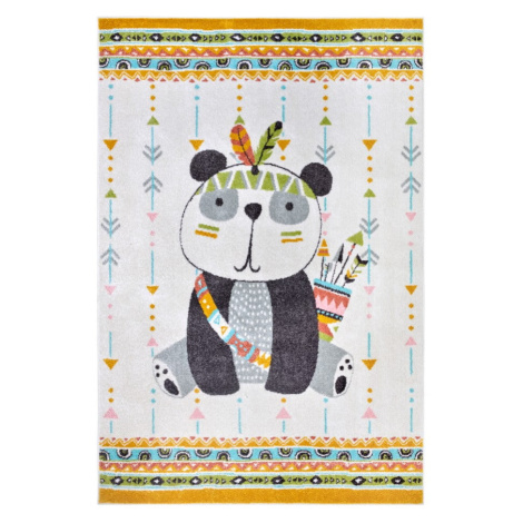 Krémovobiely detský koberec 120x170 cm Panda – Hanse Home