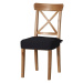 Dekoria Sedák na stoličku Ingolf, čierna, návlek na stoličku Inglof, Etna, 705-00